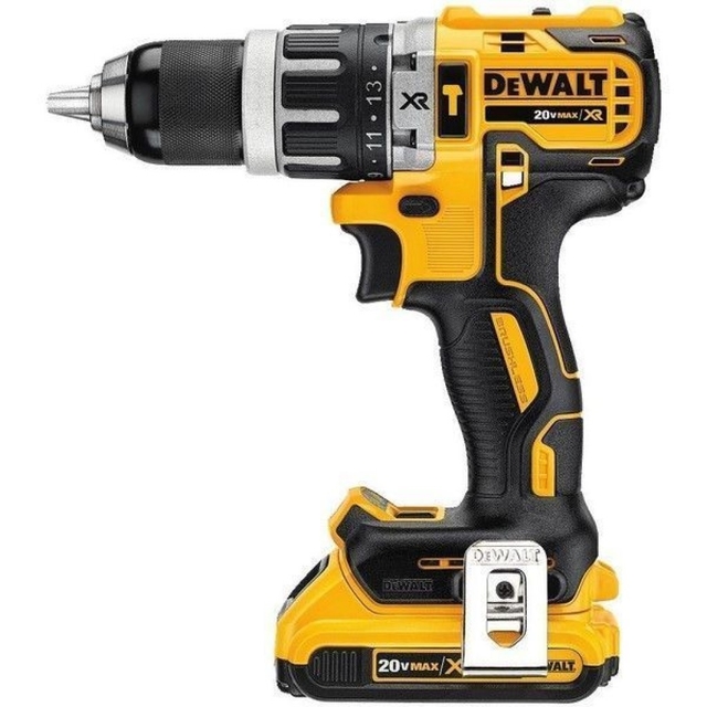 TALADRO DEWALT ATOR.C/PERCUS. INALAMBRICO 20V - 2.0 AH DCD796D2 13 MM.