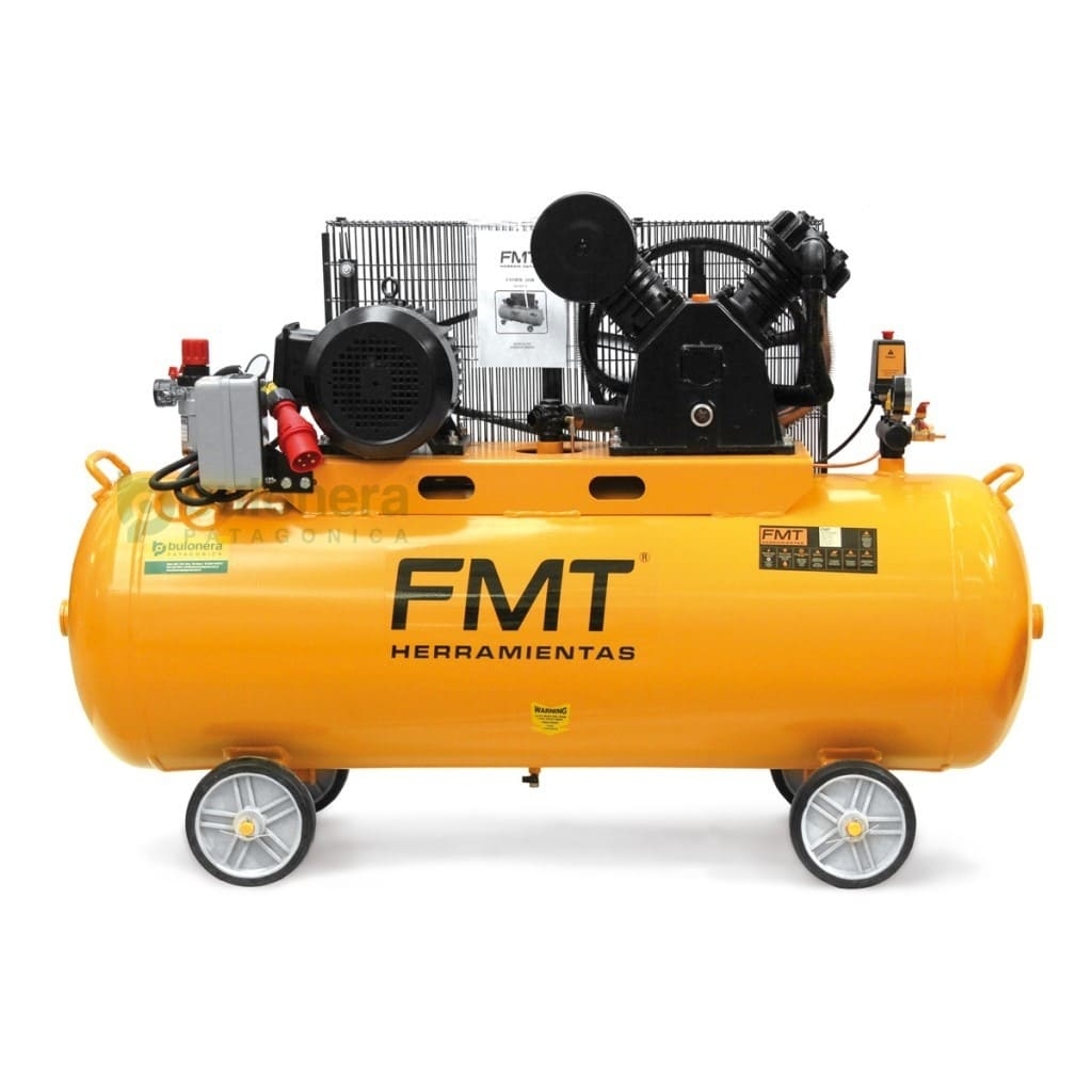 COMPRESOR FMT CORREA 5 HP.TRIF.ALTA/BAJA 12 BAR TB-50250T 250 LT.