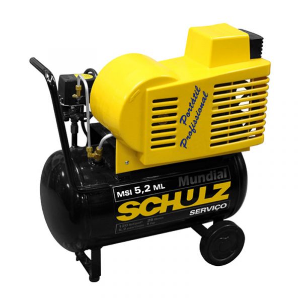 COMPRESOR SCHULZ MONOF.1 HP.TANQ.25 LT. MSI-5.2ML