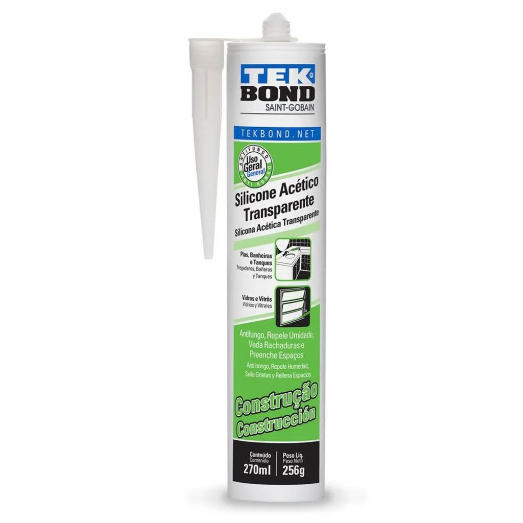 SELLADOR TEKBOND ACETICO TRANSPARENTE 256 GR.