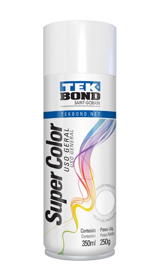 PINTURA AEROSOL TEKBOND ESMALTE SINTETICO BLANCO BRILLANTE 200 CC.