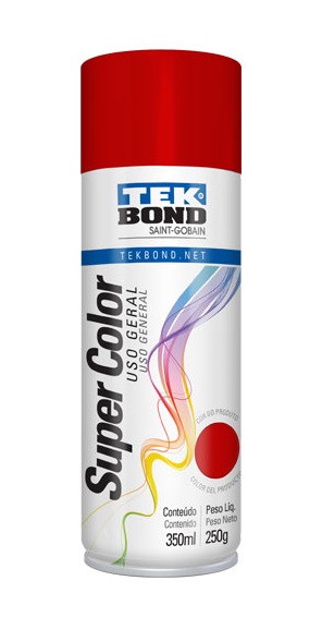 PINTURA AEROSOL TEKBOND ESMALTE SINTETICO ROJO 200 CC.