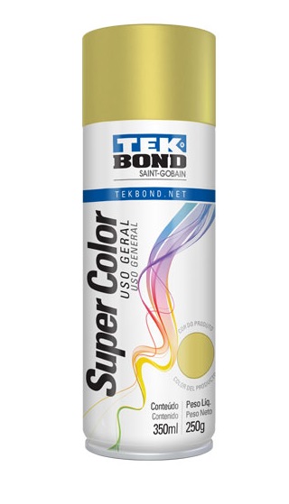 PINTURA AEROSOL TEKBOND ESMALTE SINTETICO DORADO 200 CC.