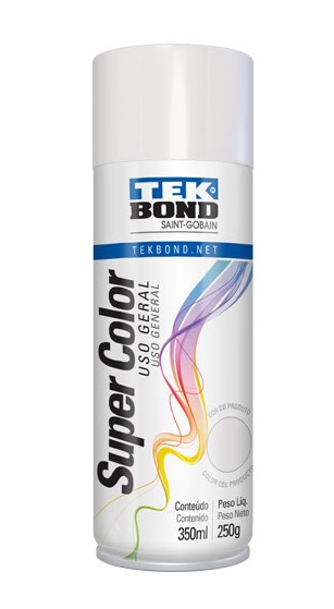 PINTURA AEROSOL TEKBOND ESMALTE SINTETICO BLANCO MATE 200 CC.