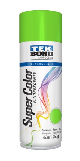 PINTURA AEROSOL TEKBOND ESMALTE SINTETICO FLUORECENTE VERDE 200 CC.