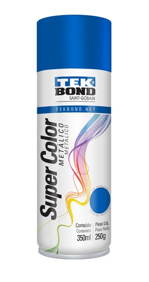 PINTURA AEROSOL TEKBOND ESMALTE SINTETICO METALICO AZUL 200 CC.