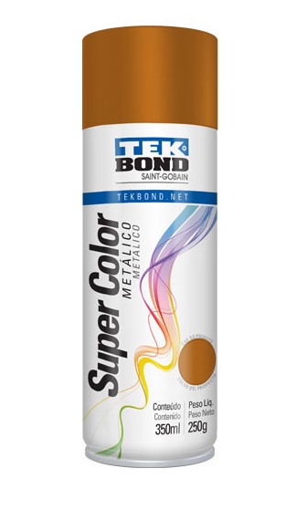 PINTURA AEROSOL TEKBOND ESMALTE SINTETICO METALICO COBRE 200 CC.