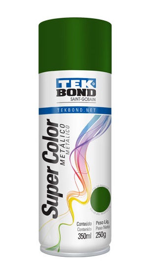 PINTURA AEROSOL TEKBOND ESMALTE SINTETICO METALICO VERDE 200 CC.