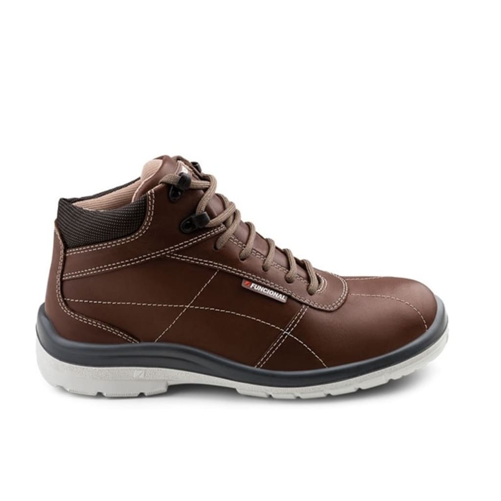 BOTIN FUNCIONAL ULTRA LIVIANO CUERO MARRON C/PUNTERA STREET Nº 36 - 46