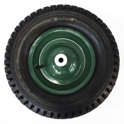 [FMTWTW16002] RUEDA NEUMAT.LLANTA CHAPA VERDE FMT P/CARRETILLA 8 TELAS C/TACO WTW16002 16&quot; / 400 X 8 MM.